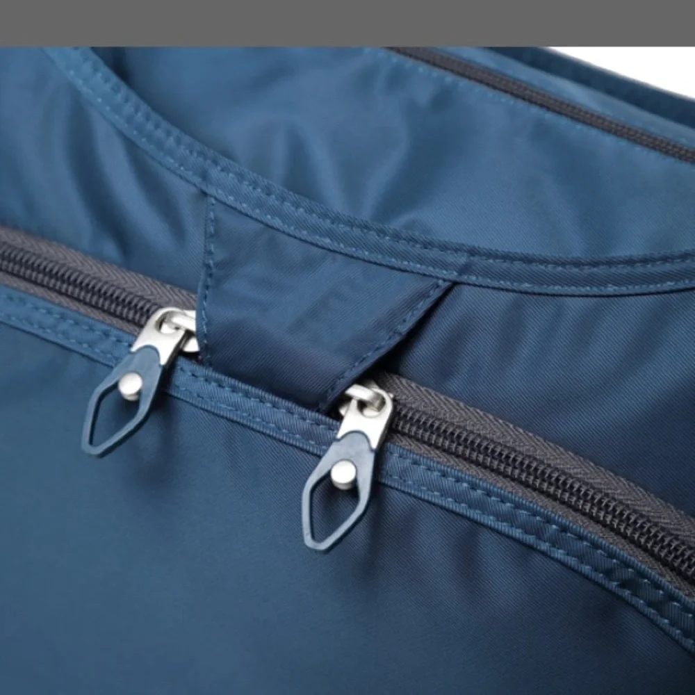 Modern Teal Messenger Bag with Adjustable Strap Waterproof Nylon